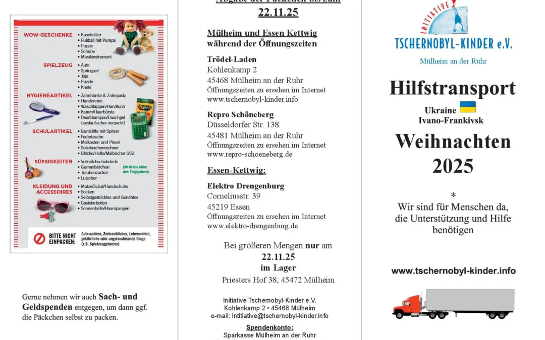 Weihnachtstransport 2025